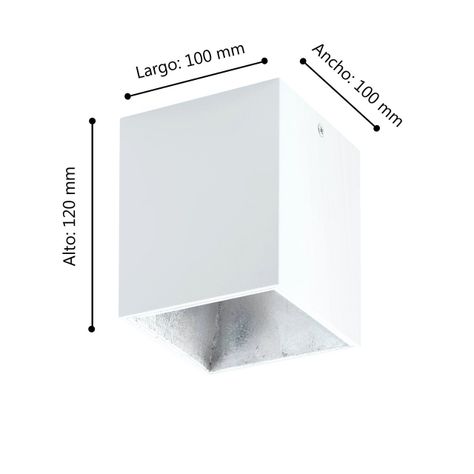 FOCO SOBREPUESTO TECHO POLASSO ACRILICO BLANCO 1X3W LED INCLUIDA COD.94499-2