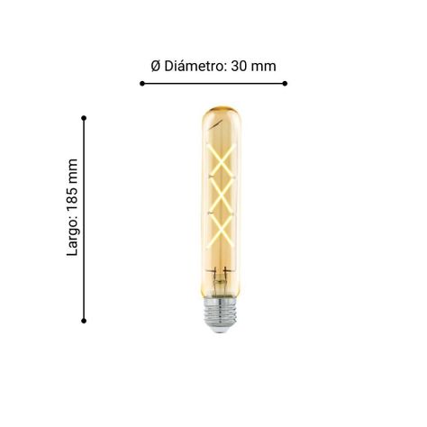 AMPOLLETAS LED DECO AMBAR E27 1X4W COD.11679-2