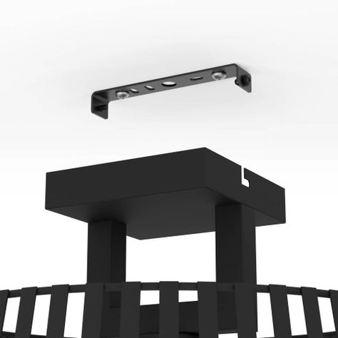 LAMPARA DE TECHO BOGOTA ACERO NEGRO E27 1X40W IP20 COD.390001-3