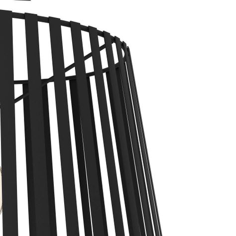 LAMPARA DE TECHO BOGOTA ACERO NEGRO E27 1X40W IP20 COD.390001-4