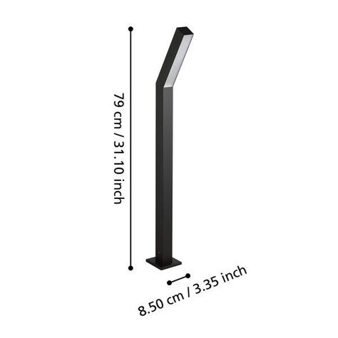 Lámpara de pie Ugento Acero  Led 2X5W IP44 Cod.900993-2