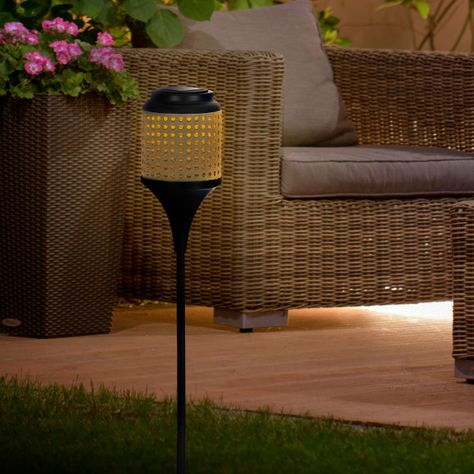 LAMPARA PIE Z_SOLAR ACERO CAFÉ OSCURO LED 1X0 06W IP44 COD.48978-1
