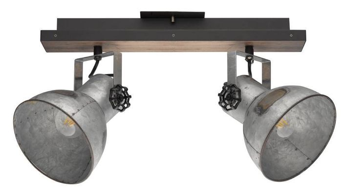 LAMPARA SOBREPUESTO TECHO BARNSTAPLE 2X40W E27 COD49649-1