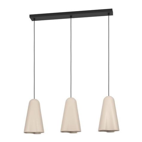 Lampara Colgante Tollerica Acero E27 3x40W IP20 Cod390364-0