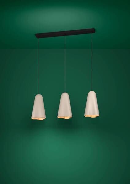 Lampara Colgante Tollerica Acero E27 3x40W IP20 Cod390364-1