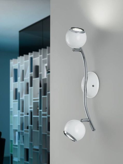 FOCO SOBREPUESTO TECHO RIEL BIMEDA ACERO BLANCO 2X3W GU10 LED INCLUIDA COD.31002-4
