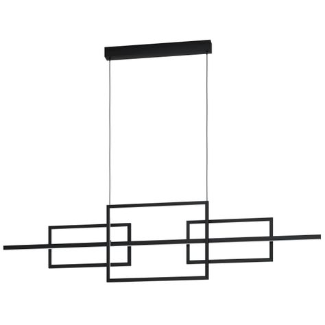 Lámpara Colgante Puebla Acero Negro LED 35W IP20 cod.39798-0