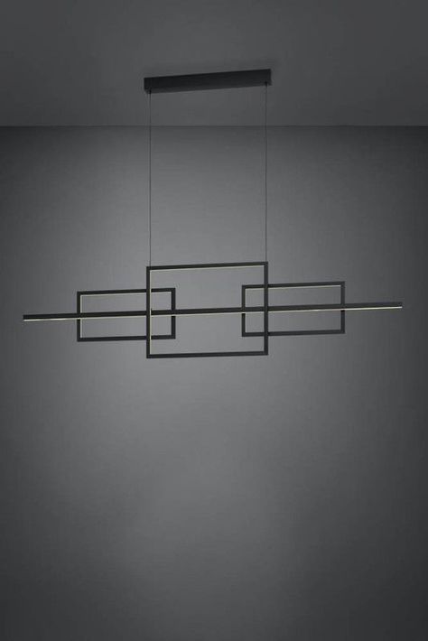 Lámpara Colgante Puebla Acero Negro LED 35W IP20 cod.39798-1