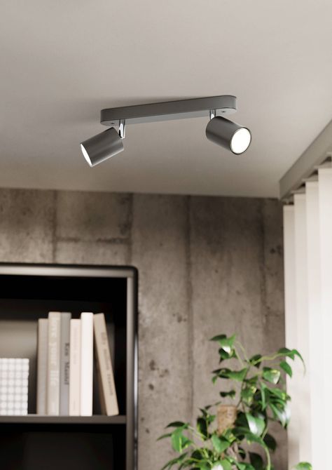 Lampara foco Reciso Acero negro GU10 2x5W IP20 Cod74007 -1
