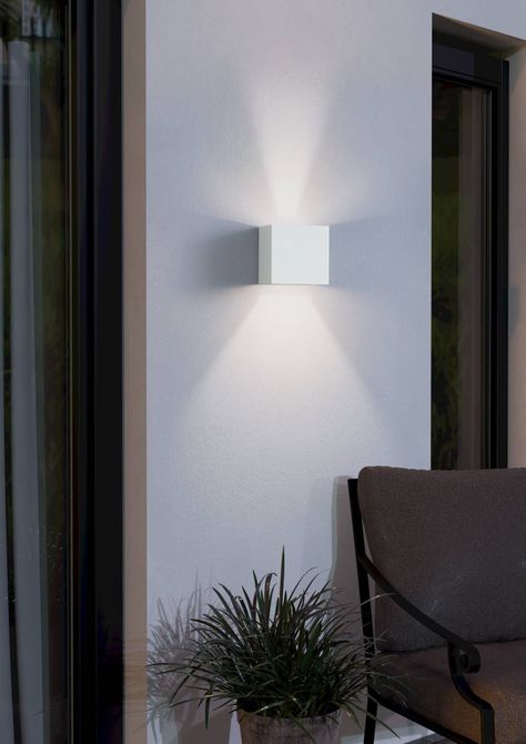 Aplique exterior Barcarola acrilico blanco IP44 Cod74025-1