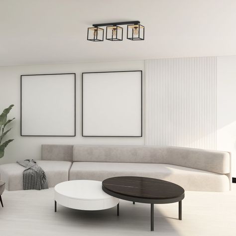 LAMPARA DE TECHO LIBERTAD NEGRO E27 3X40W-2