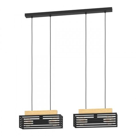 Lampara Colgante Cidraz Acero Cafe oscuro E27 4X40W Cod390164-0