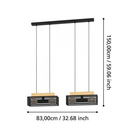 Lampara Colgante Cidraz Acero Cafe oscuro E27 4X40W Cod390164-2