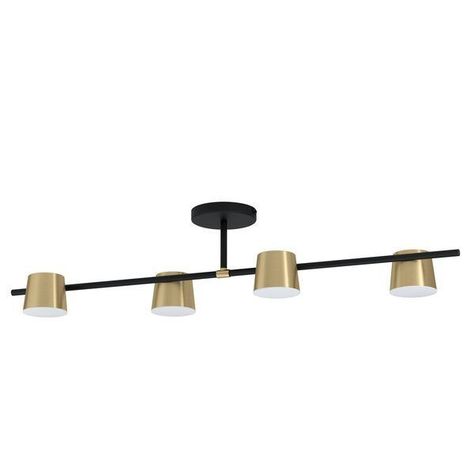 Lámpara Techo Altamira Acero Negro H235 GU10 incluidas 4X5W Cod39984-0