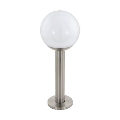 LAMPARA DE PIE NISIA-Z ACERO PLATEADO METALICO E27 1X9W IP44 COD.900266-0