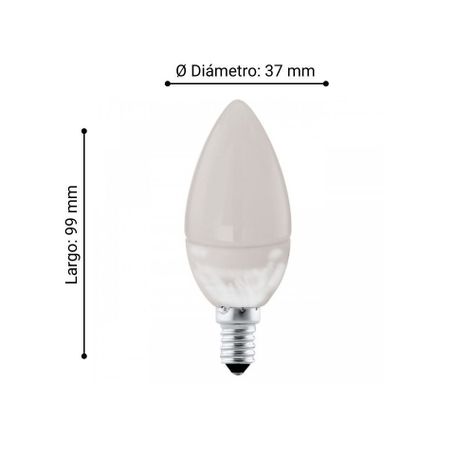 AMPOLLETAS LED CRISTAL BLANCO E14 1X4W COD.10766-1