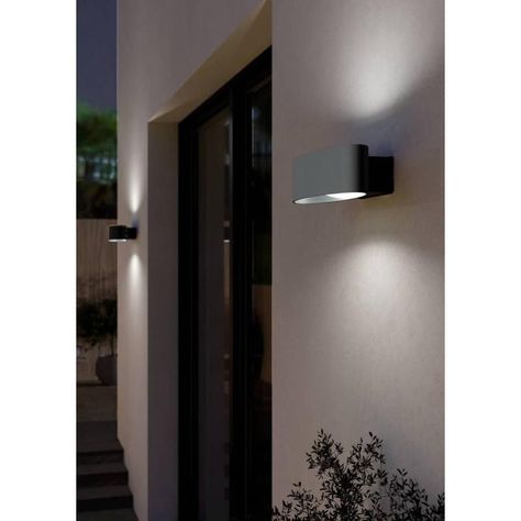 Lampara Aplique Exterior Chinoa Acero 10W IP54 Cod.98711-1