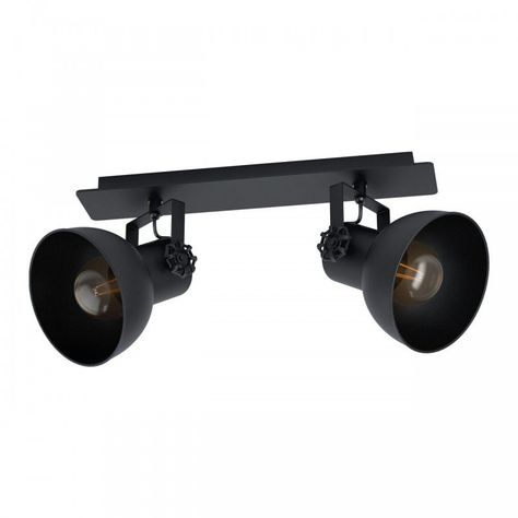 BARNSTAPLE 1 FOCO SP ACERO MADERA NEGRO L475 2X28W E27-0