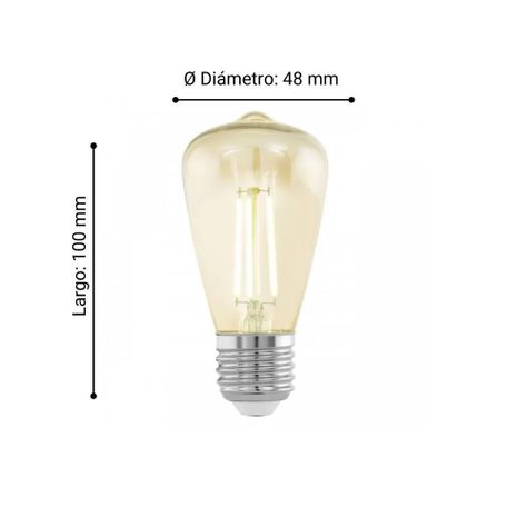Ampolleta LMLEDE E27 3,5W Blanca Cálida Ámbar 220lm cod.11553-2