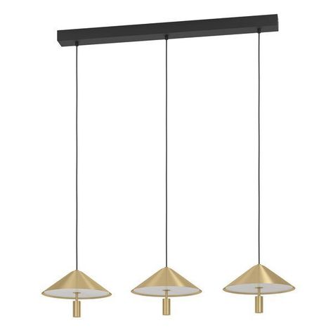 Lampara Colgante Paraguay Acero Negro 3X12W IP20 Cod.390272-0