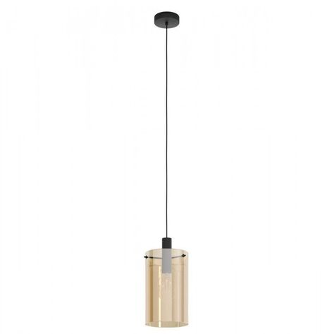 Lámpara Colgante Polverara E27 1X40W Negro Cod.39537-0