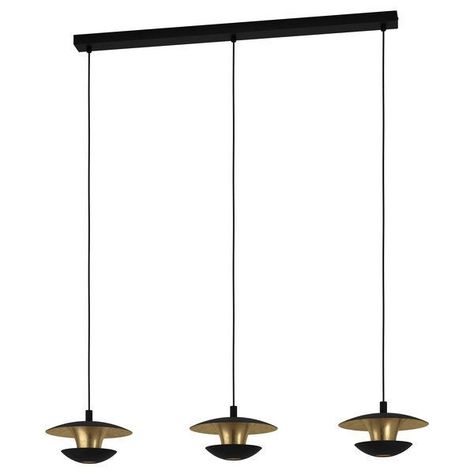 Lampara Colgante Niuvano Acero Oro GU10 incluye 3X5W IP20 Cod99663-0