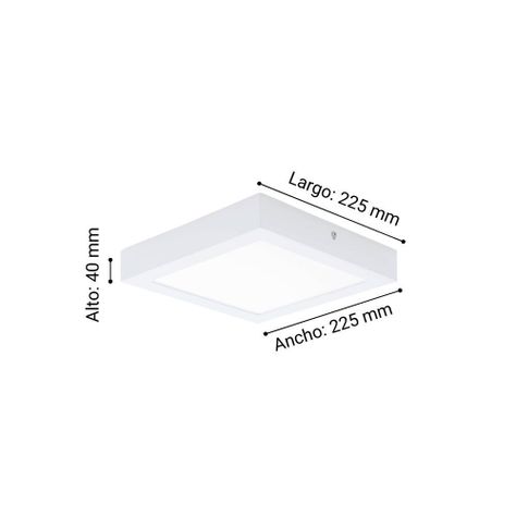 Foco Sobrepuesto Fueva 1 Blanco Led 18W cod.94078-2