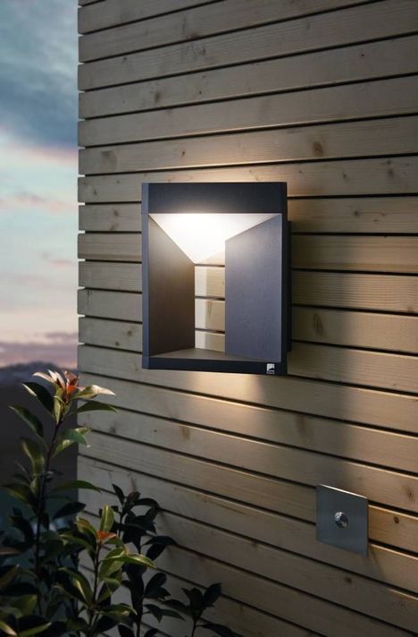 Apliqué Nembro Aluminio Negro LED IP54 10W cod.98748-1