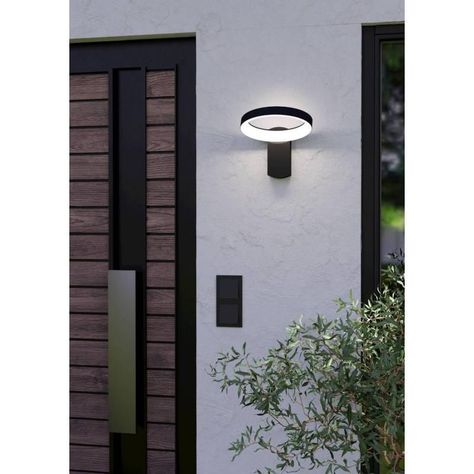 Lámpara Aplique Exterior Pernate Aluminio Antracita 11W IP44 11w Cod.97307-1