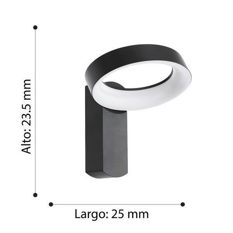 Lámpara Aplique Exterior Pernate Aluminio Antracita 11W IP44 11w Cod.97307-2