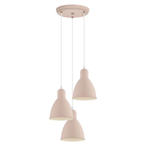 LAMPARA COLGANTE PRIDDY-P CASCADA ROSA PASTEL  3X60W COD49084-0