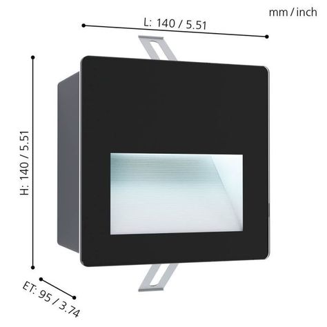 FOCO EMBUTIDO ARACENA ALUMINIO BLANCO LED 4W IP65 COD99574-1
