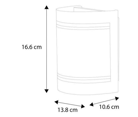 Aplique Exterior Rosada-e Pack x2 Acero E27 40w Ip44 Cod206339M-2