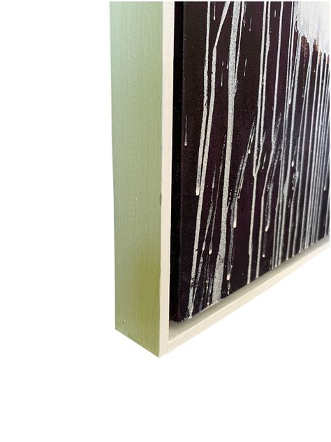 Cuadro decorativo abstracto blanco 90x70-1