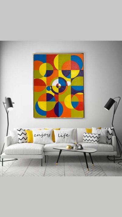 Cuadro decorativo de estilo arte cinético II 90x70-2