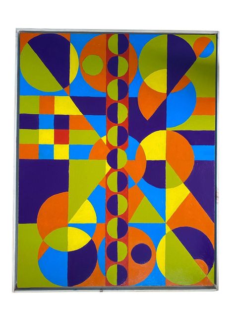 Cuadro decorativo de estilo arte cinético 90x70-0