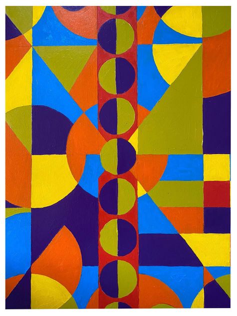 Cuadro decorativo de estilo arte cinético 90x70-1