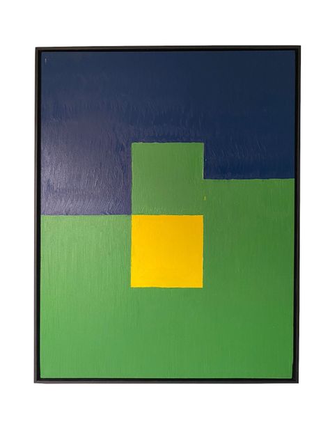 Cuadro decorativo verde 90x70-0