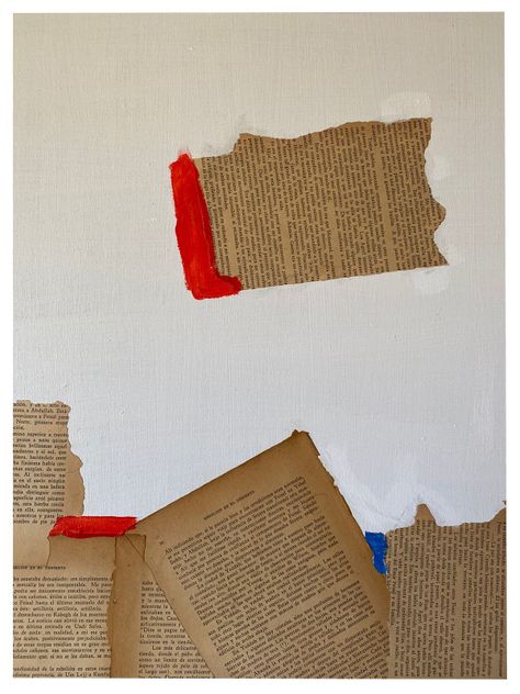 Cuadro decorativo collage blanco 90x70-2