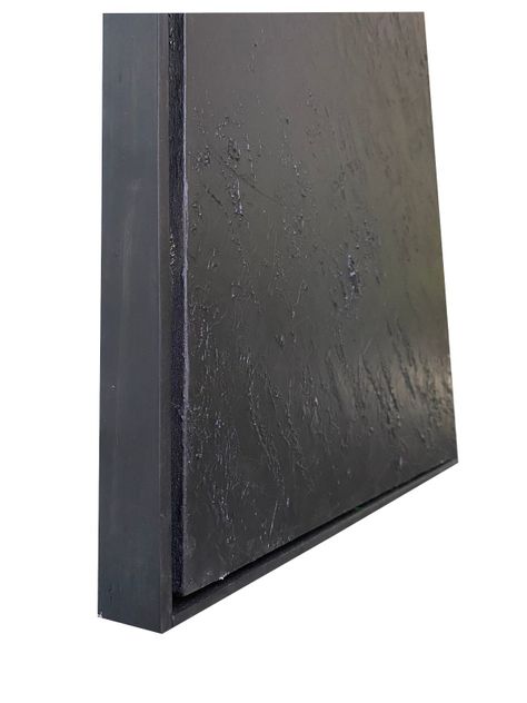 Cuadro decorativo textura Negro 90x70-1