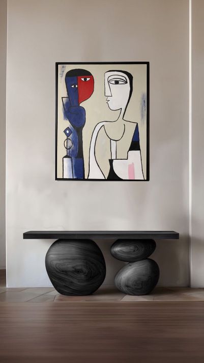 Cuadro decorativo cubista 90x70-1