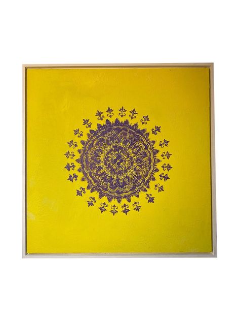 Mandala violeta, Cuadro decorativo  80x80-0