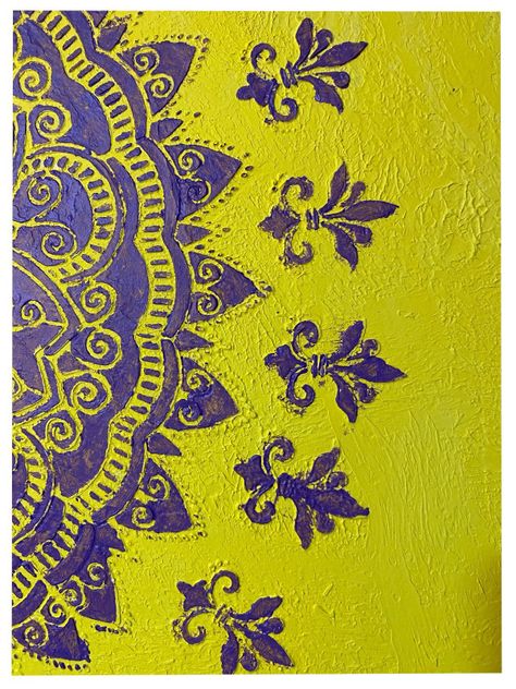 Mandala violeta, Cuadro decorativo  80x80-1