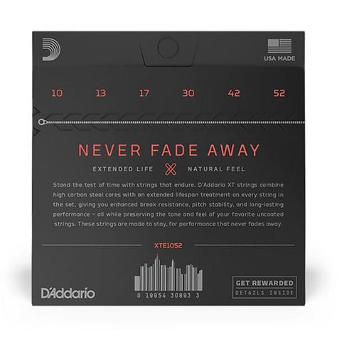 Cuerdas Para Guitarra Eléctrica Daddario XTE1052, 10-52-1