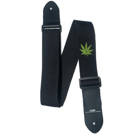 Correa Para Guitarra C/Punteras De Cuero GS01-WEED Guitar Solutions-0