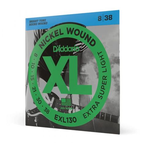 Cuerdas Para Guitarra Eléctrica Daddario EXL130, 08-38-1