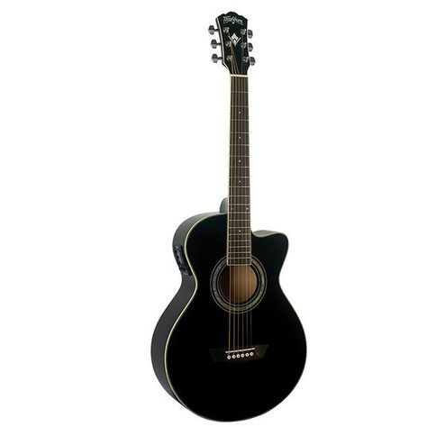 Guitarra electroacústica EA10B, color negro-0