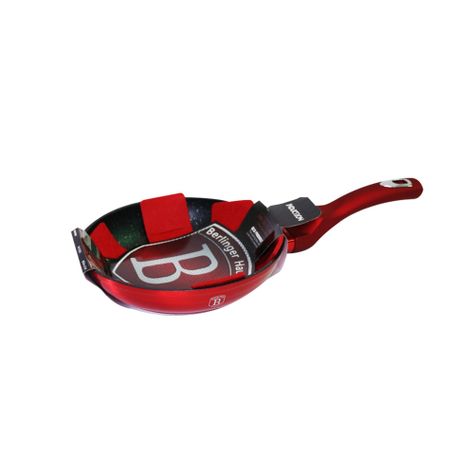 Sarten 30 cm  rojo base antihaderente Marmol -1