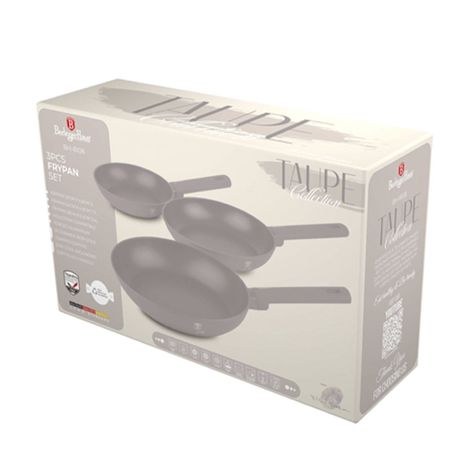 SET DE SARTENES 3 PZS TAUPE COLLETION ANTIADHERENTE -1