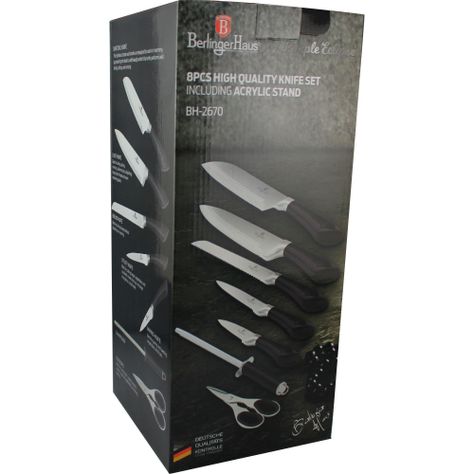 SET DE CUCHILLOS CON SOPORTE DE ACRILICO 8 PCS-2
